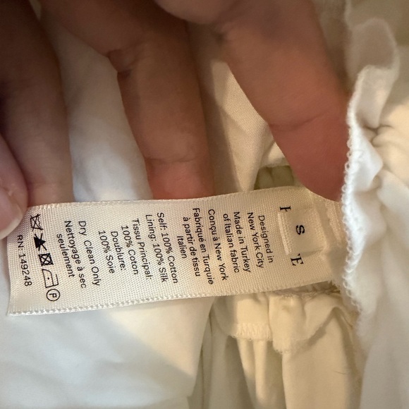 KHAITE Delphine White Pleated Midi Dress - Picture 4 of 9